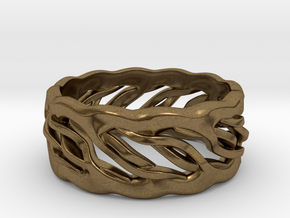 Earth Weave Ring (select a size) in Natural Bronze