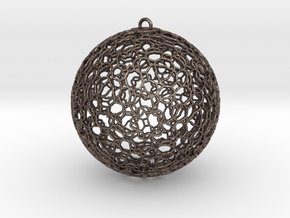 Ornament K0003 in Polished Bronzed Silver Steel