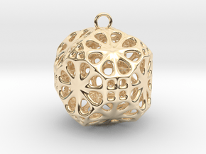 Christmas Bauble No.3 in 14K Yellow Gold