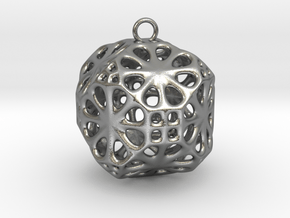 Christmas Bauble No.3 in Natural Silver