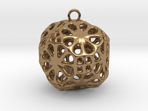 Christmas Bauble No.3 in Natural Brass