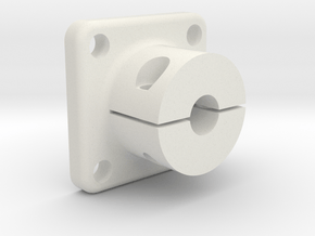 Shaft adapter 5mm in White Natural Versatile Plastic