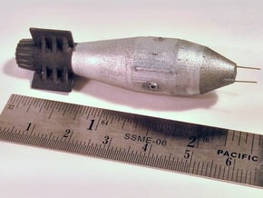 1:144 Tsar Bomb Russian 50 Megaton Nuclear Weapon in Tan Fine Detail Plastic