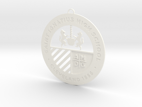 Saint Ignatius Logo Ornament 2014 in White Processed Versatile Plastic