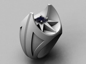 Bat Ring - Size 12 (21.49 mm) in Polished Silver