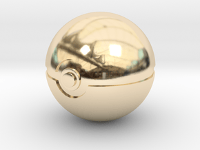Park Ball Original Size (8cm in diameter) in 14K Yellow Gold