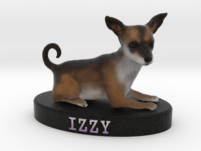 Custom Dog Figurine - Izzy in Full Color Sandstone