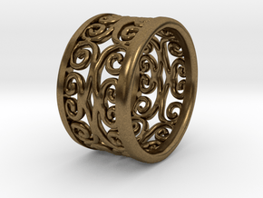 Noble Vines Ring - EU Size 58 in Natural Bronze