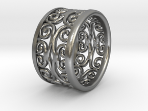 Noble Vines Ring - EU Size 58 in Natural Silver