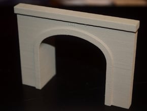N-Scale UP Columbia River Portal in White Natural Versatile Plastic