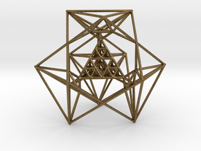 Sierpinski Tetrahedron and its Inversion in Natural Bronze