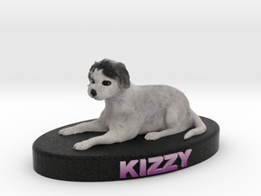 Custom Dog Figurine - Kizzy in Full Color Sandstone