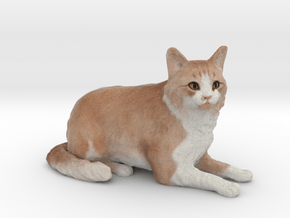 Custom Cat Figurine - Jupiter in Full Color Sandstone