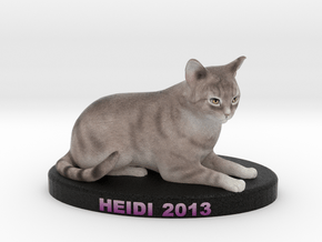 Custom Cat Figurine - Heidi in Full Color Sandstone