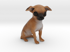Custom Dog Figurine - Bowser in Full Color Sandstone