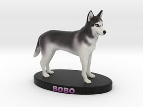Custom Dog Figurine - Chabrui in Full Color Sandstone