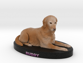 Custom Dog Figurine - Buddy Boy Floyd in Full Color Sandstone