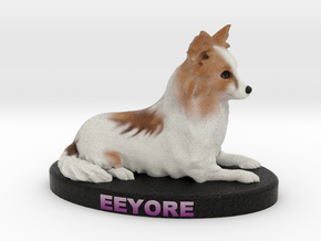 Custom Dog Figurine - Eeyore in Full Color Sandstone