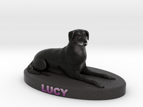 Custom Dog Figurine - Lucy in Full Color Sandstone