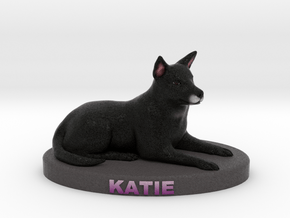 Custom Dog Figurine - Katie in Full Color Sandstone