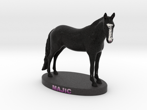 Custom Horse Figurine - Majic in Full Color Sandstone