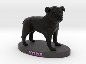 Custom Dog Figurine - Yoda in Full Color Sandstone