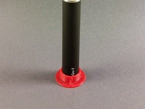 eGo Style Snap-on Stand for Ecigarette in Red Processed Versatile Plastic