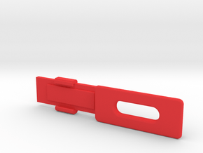 Screen Cradle with Screen Clip in Red Processed Versatile Plastic