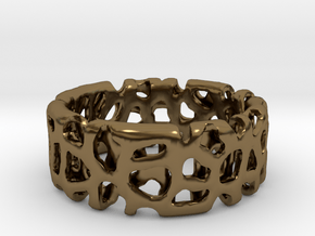 Voronoi Ultimate Man Ring in Polished Bronze