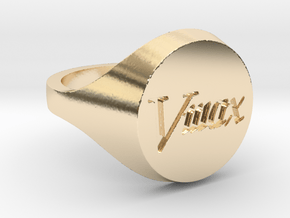 Bague Vmax (ShapeJS) T57 in 14K Yellow Gold