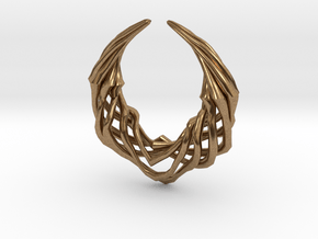 Claw Pendant in Natural Brass
