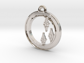 Rarity Cutie-mark Circle-pendant in Platinum