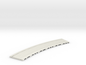 P-32st-tram-long-curve-100-1a in White Natural Versatile Plastic