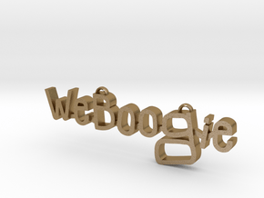 Weboogie Pendant in Polished Gold Steel