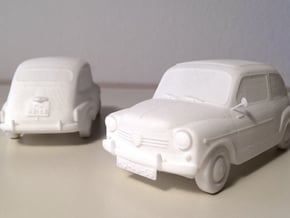 Fiat 600 in White Natural Versatile Plastic
