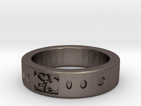 AnelloCAT RING in Polished Bronzed Silver Steel