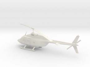 Multi-Purpose Utility Helicopter in White Natural Versatile Plastic