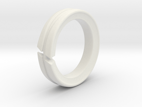 Servant Ring - EU Size 63 in White Natural Versatile Plastic