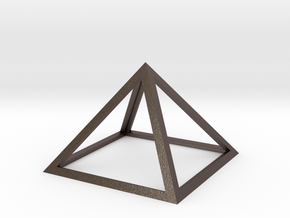 Perfect Pyramid in Polished Bronzed Silver Steel