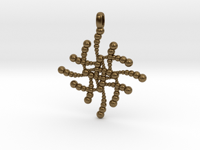 SUBATOMICAL Spheres Designer Jewelry Pendant. in Natural Bronze