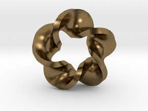 Five Twist Mobius in Natural Bronze