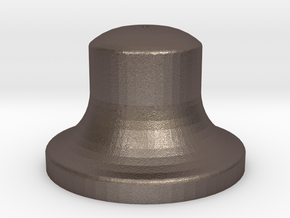 1" Scale Bell in Polished Bronzed Silver Steel