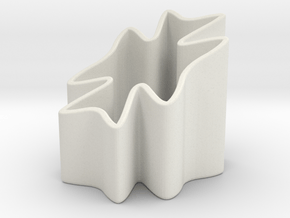 Clover Pencil Holder in White Natural Versatile Plastic