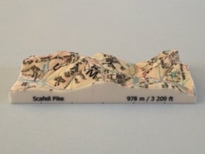 Scafell Pike - Map in Full Color Sandstone