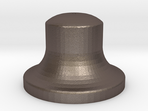3/4" Scale Bell in Polished Bronzed Silver Steel
