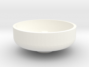 3/4" Scale Nathan Whistle Bowl in White Processed Versatile Plastic