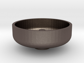 3/4" Scale Nathan Whistle Bowl in Polished Bronzed Silver Steel