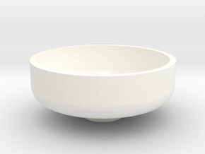 1 1/2" Scale Nathan Whistle Bowl in White Processed Versatile Plastic