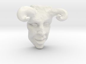 THE DEVIL (3 Inches  tall) in White Natural Versatile Plastic