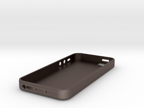 IPhone 5 - Case - New York in Polished Bronzed Silver Steel